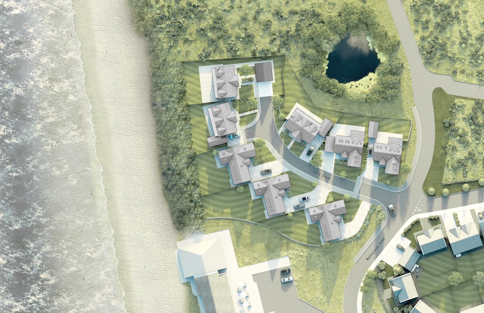 Aerial Plan Plot Print